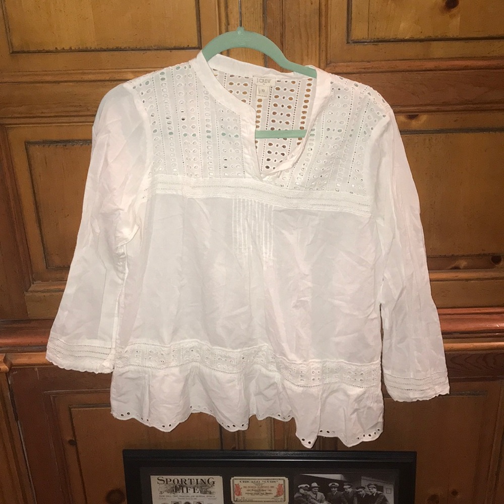 J-Crew White Blouse